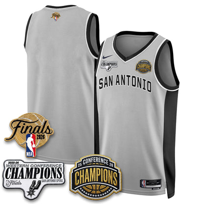 SAS 2026 NBA Western Conference Champions Vapor Jersey - Stitched-DTD