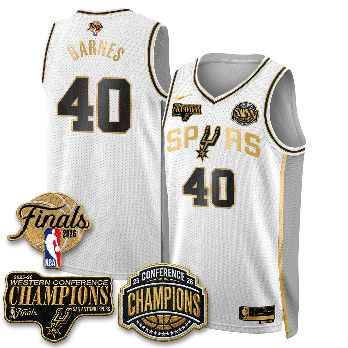 SAS 2026 NBA Western Conference Champions Vapor Special Edition Jersey - Stitched-DTD