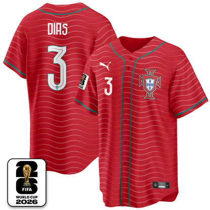 Portugal Soccer National Team x Baseball Vapor Limited Jersey - Stitched-DTD