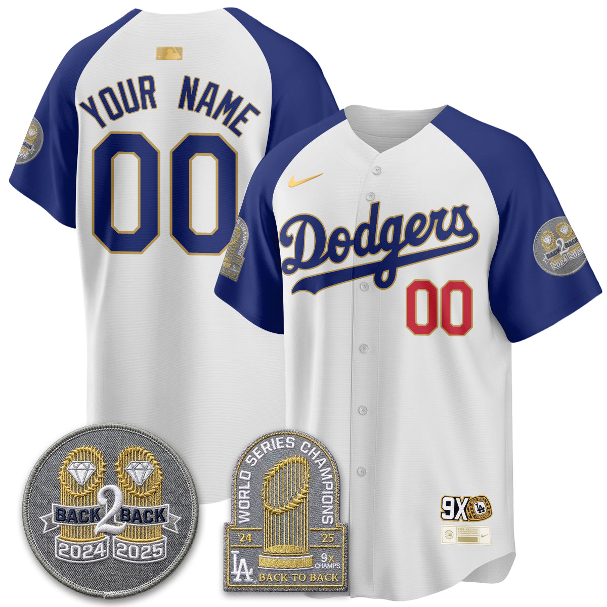 LAD Vapor Limited Jersey - Back to Back Champion - All Stitched-DTD