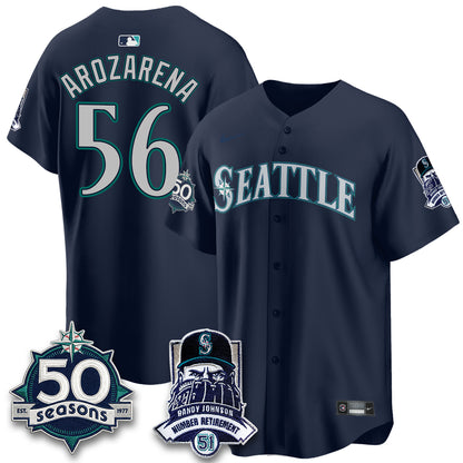 SEA Randy Johnson Vapor Limited Jersey V2- All Stitched-DTD