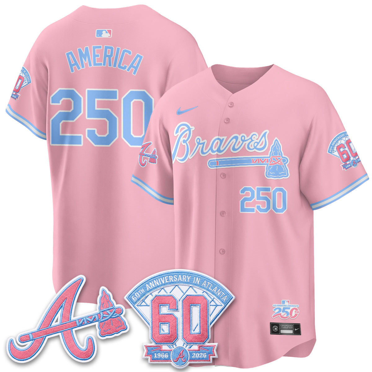 ATL x Bubblegum Vapor Jersey - Stitched-DTD