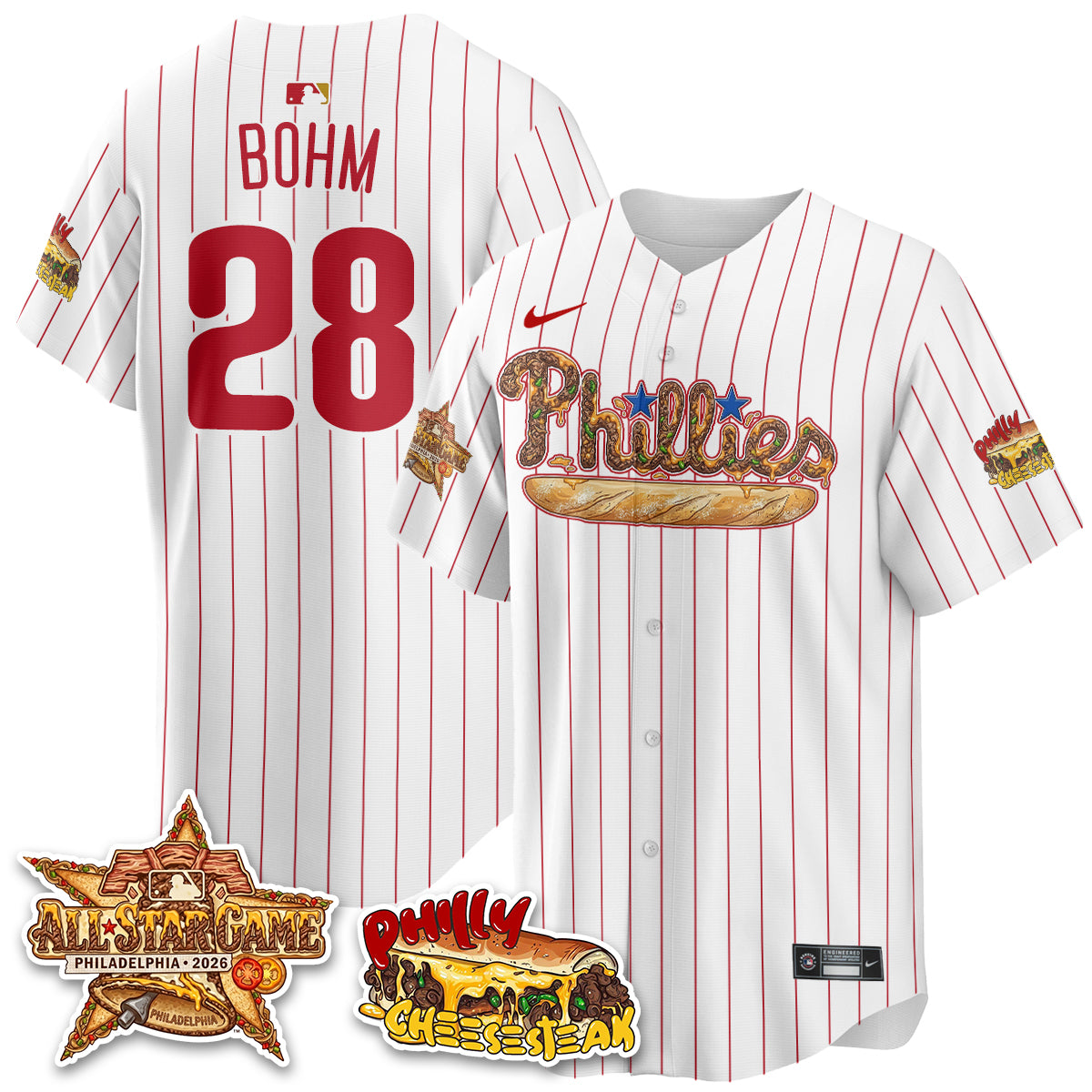 Philadelphia Phillies Cheesesteak Edition Vapor Limited Jersey - Stitched-DTD