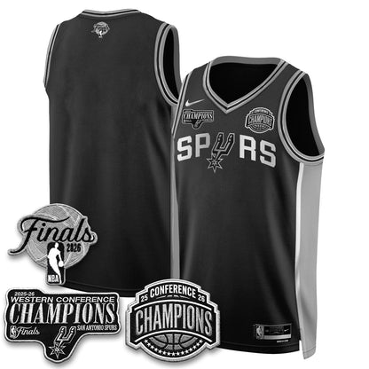 SAS 2026 NBA Western Conference Champions Vapor Special Edition Jersey - Stitched-DTD