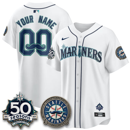SEA Happy Father's Day Vapor Custom Jersey - Stitched-DTD