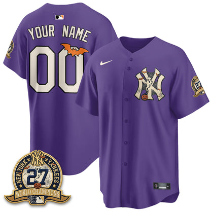 NYY Halloween 2026 Vapor Limited Custom Jersey - Stitched-DTD