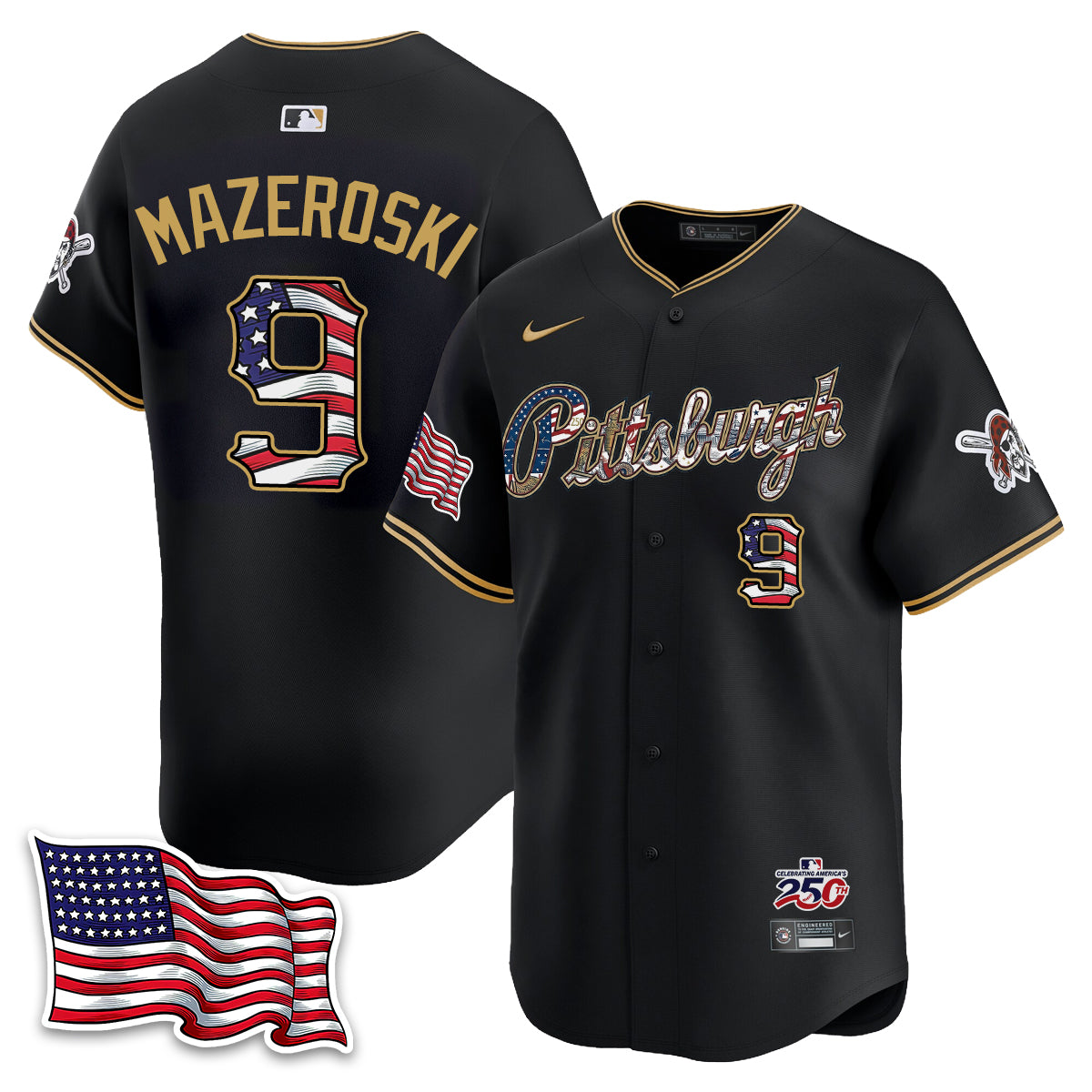 PIT 2026 Independence Day USA Vapor Limited Jersey - Stitched-DTD