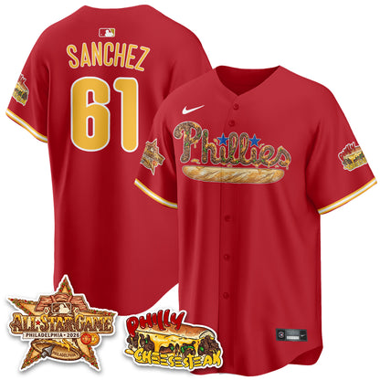 Philadelphia Phillies Cheesesteak Edition Vapor Limited Jersey - Stitched-DTD