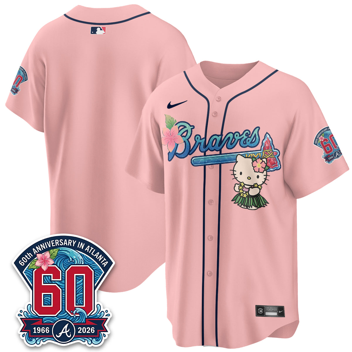 ATL x Meow Aloha Spirit Vapor Jersey - Stitched-DTD