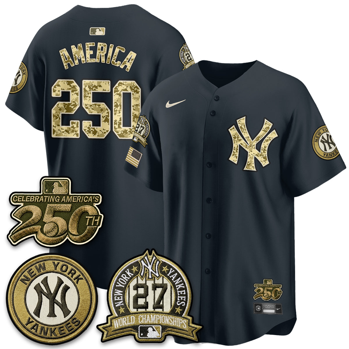 NYY Salute to Service 2026 Vapor Limited Jersey - Stitched-DTD