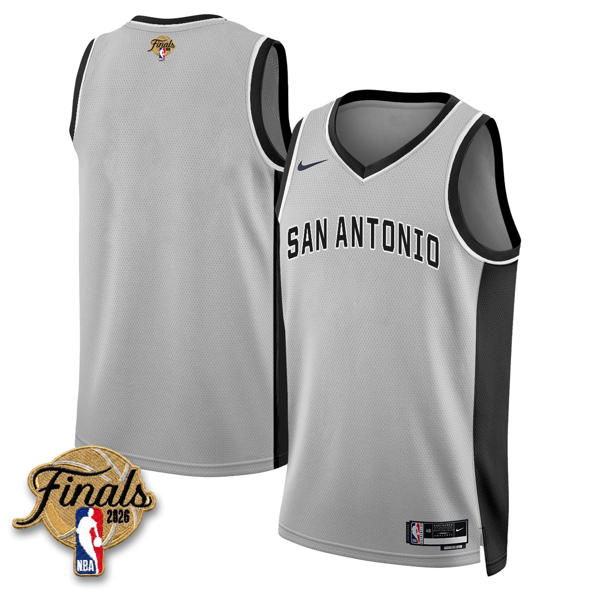 SAS 2026 NBA Western Conference Champions Vapor Jersey V2- Stitched-DTD