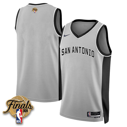 SAS 2026 NBA Western Conference Champions Vapor Jersey V2- Stitched-DTD