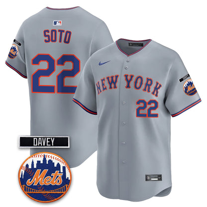 NYM 2026 Davey Johnson Memorial Vapor Limited Jersey - All Stitched-DTD