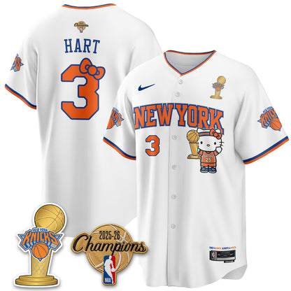NYK 2026 NBA Champions x Meow Kitty Vapor Jersey - Stitched-DTD