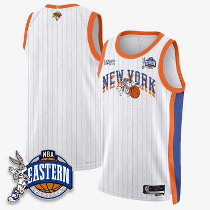 NYK 2026 NBA Finals x Bunny Vapor Jersey - Stitched-DTD