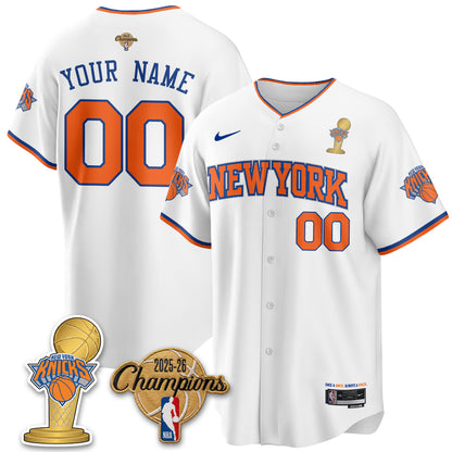 NYK 2026 NBA Champions Vapor Custom Jersey - Stitched-DTD