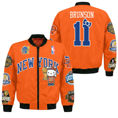 NYK 2026 NBA Finals Champions Limited Edition Bomber Jacket V3- Printed-DTD