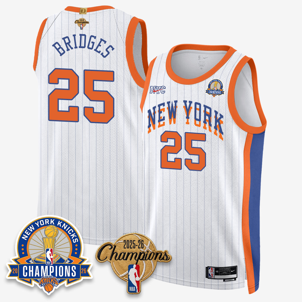 NYK 2026 Basketball Champions Special Edition Vapor Jersey V2- Stitched-DTD