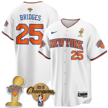 NYK 2026 NBA Champions Vapor Jersey - Stitched-DTD