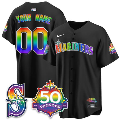 SEA Happy Pride Month Vapor Custom Jersey - Stitched-DTD