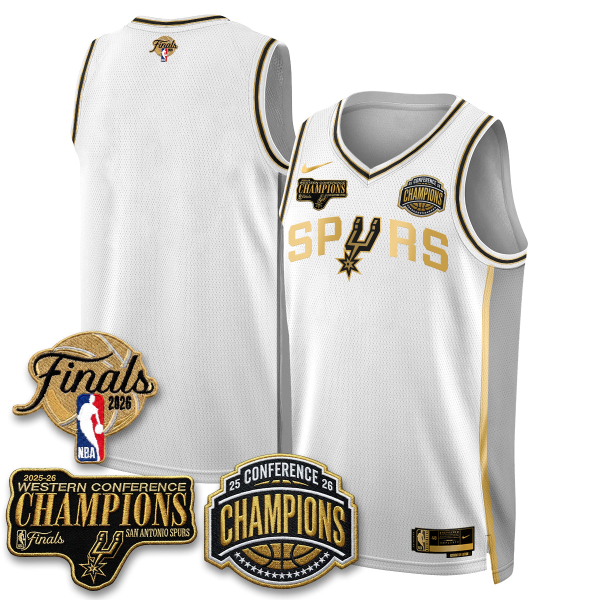 SAS 2026 NBA Western Conference Champions Vapor Special Edition Jersey - Stitched-DTD