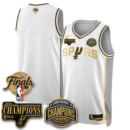 SAS 2026 NBA Western Conference Champions Vapor Special Edition Jersey - Stitched-DTD