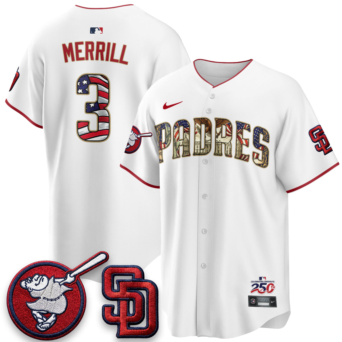 SD 2026 Independence Day USA Vapor Limited Jersey - Stitched-DTD