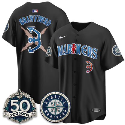 SEA x Japanese Cartoon Vapor Limited Jersey - Stitched-DTD