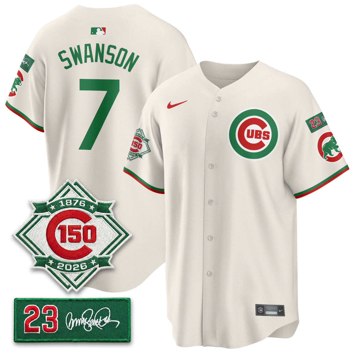 CHC Limited Mexico Jersey - 150th Anniversary + Ryne Sandberg Tribute Patch All Stitched-DTD