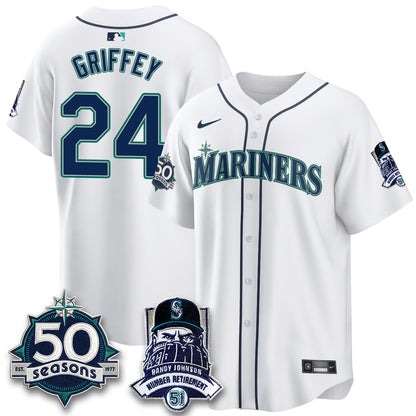 SEA Randy Johnson Vapor Limited Jersey V2- All Stitched-DTD