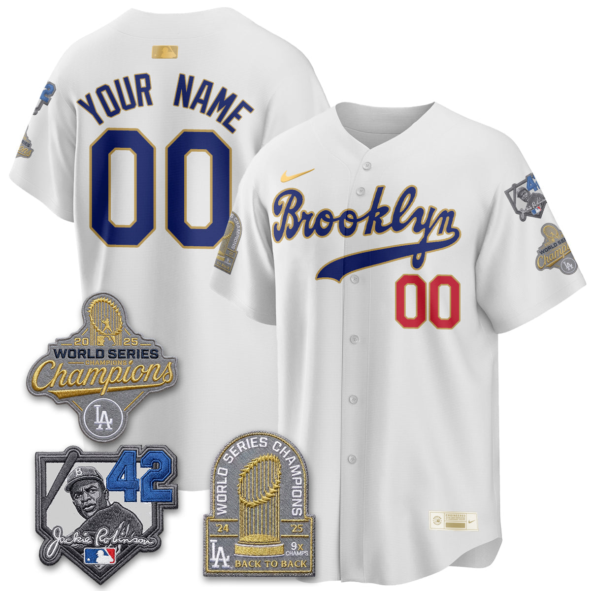 LAD 2026 Brooklyn Jackie Robinson Limited Custom Jersey - All Stitched-DTD