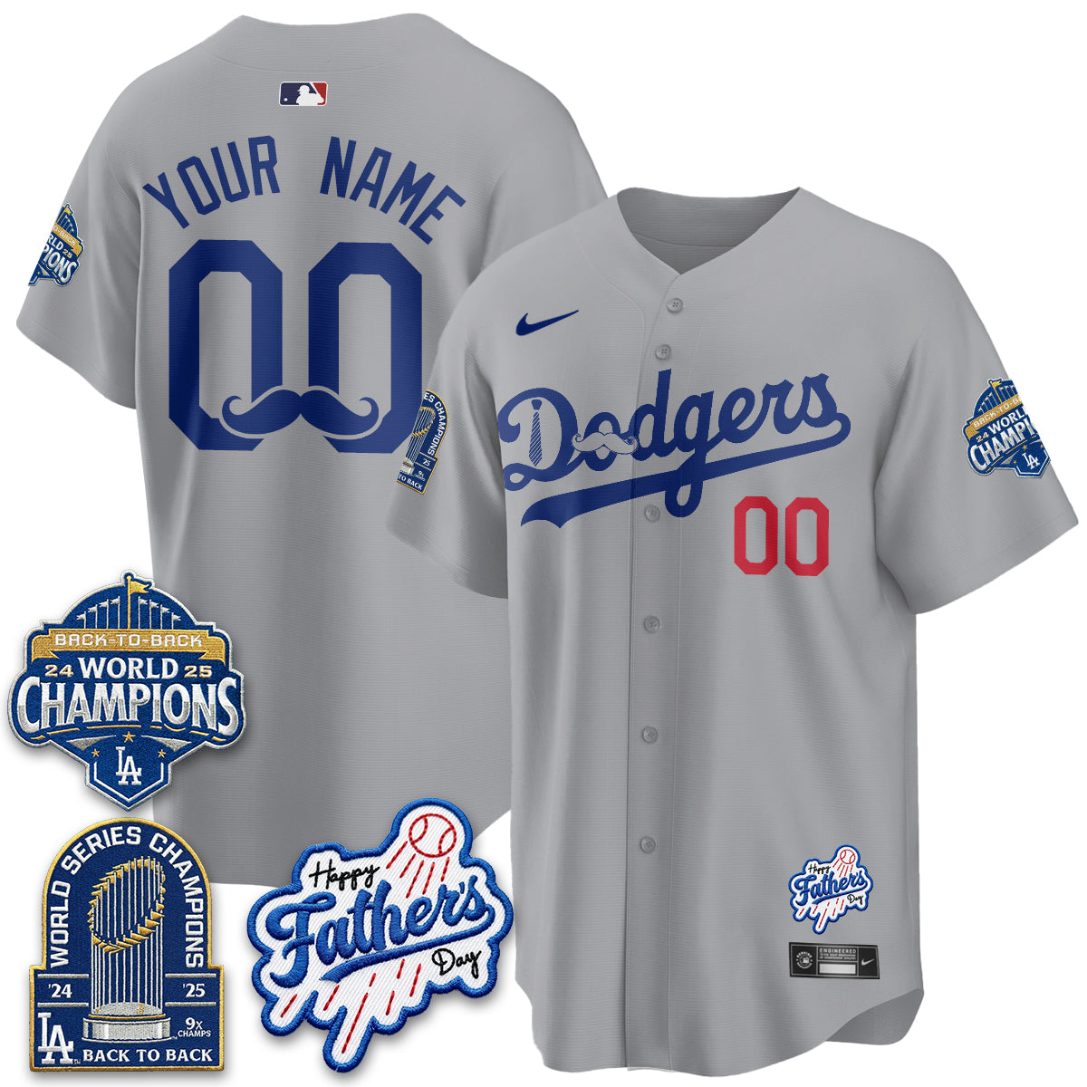 LAD Happy Father's Day 2026 Custom Jersey - Stitched-DTD