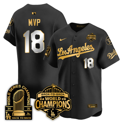LAD Alternate  Vapor Limited Jersey - 9x Champs - All Stitched-DTD