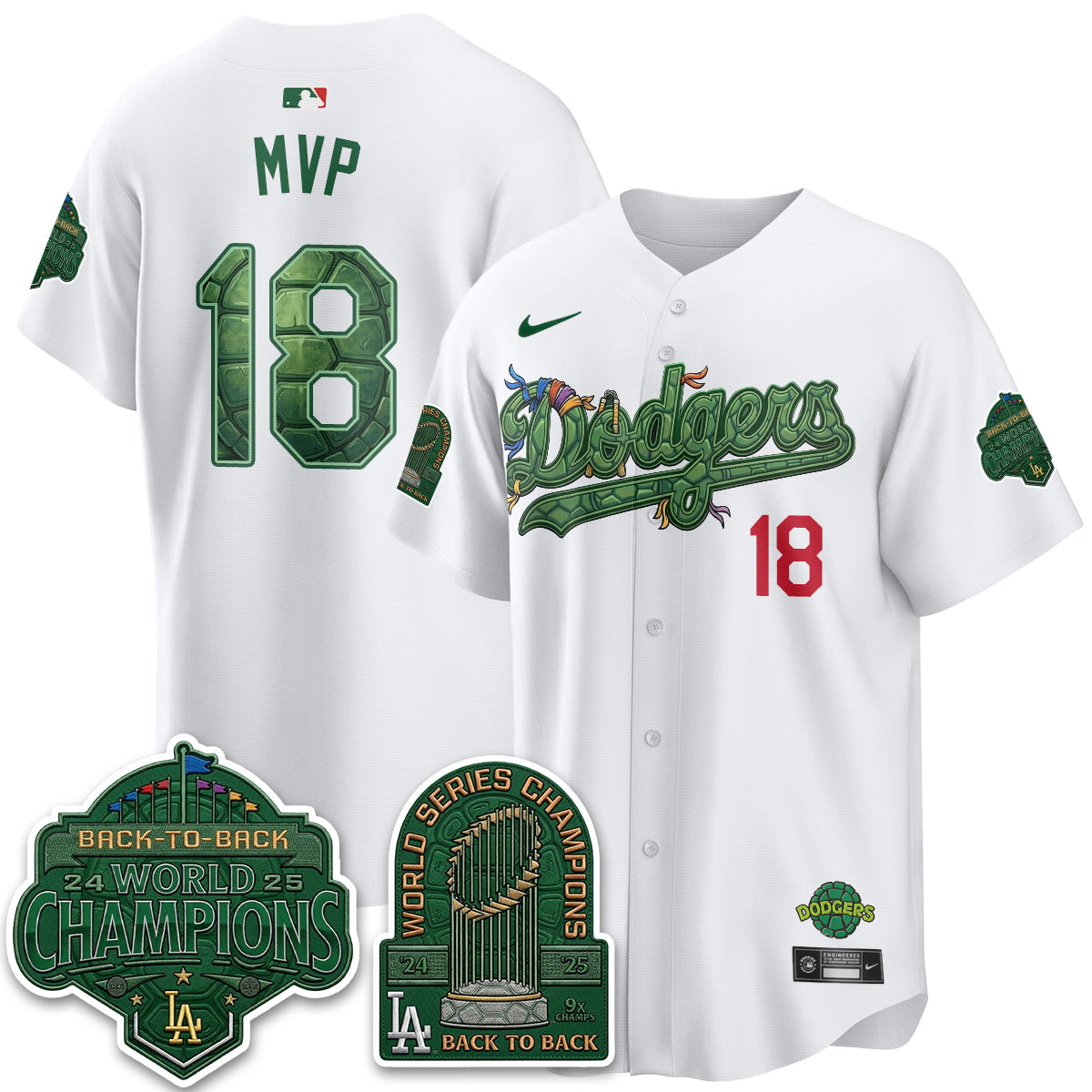 LAD x TMNT 2026 Vapor Jersey - Stitched-DTD