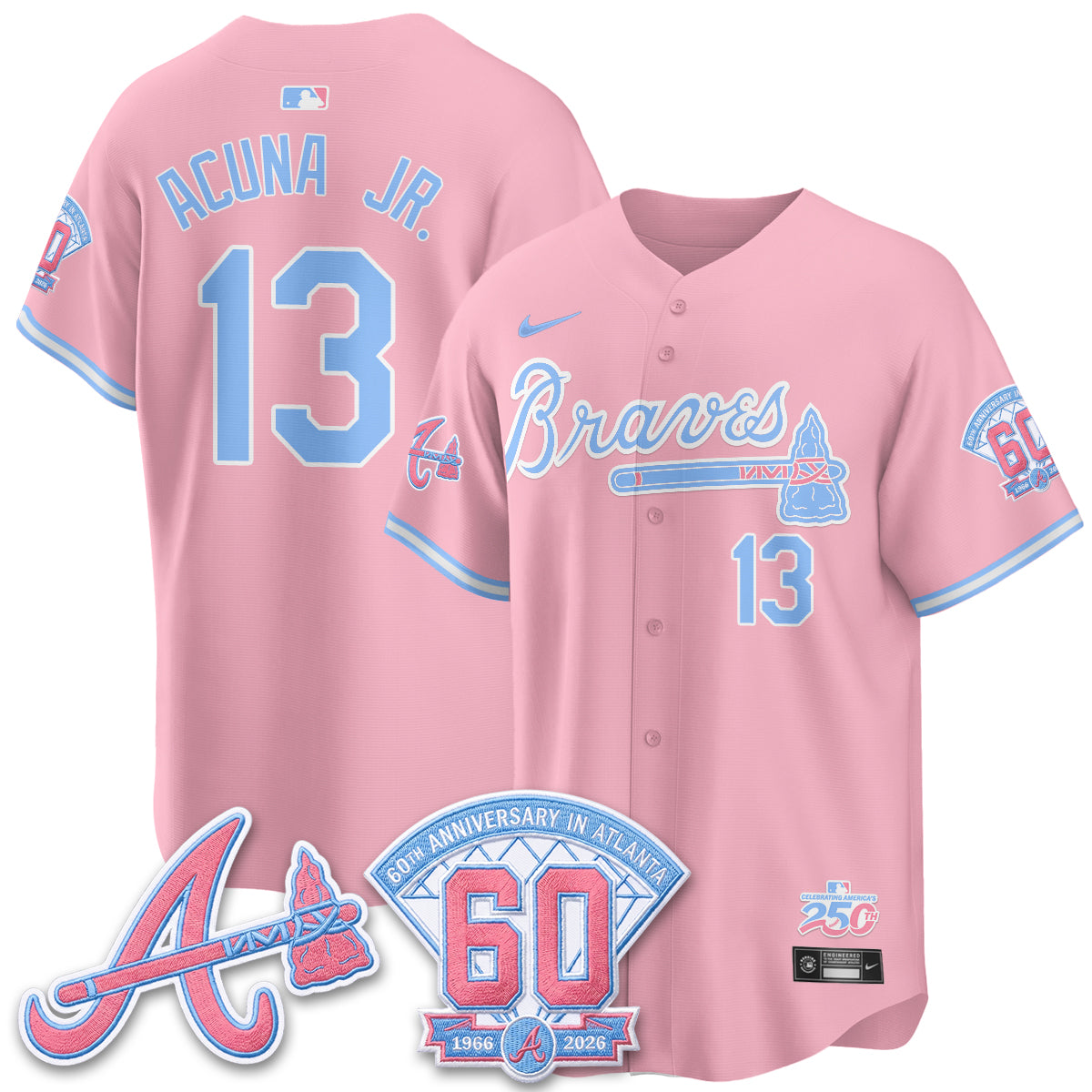 ATL x Bubblegum Vapor Jersey - Stitched-DTD
