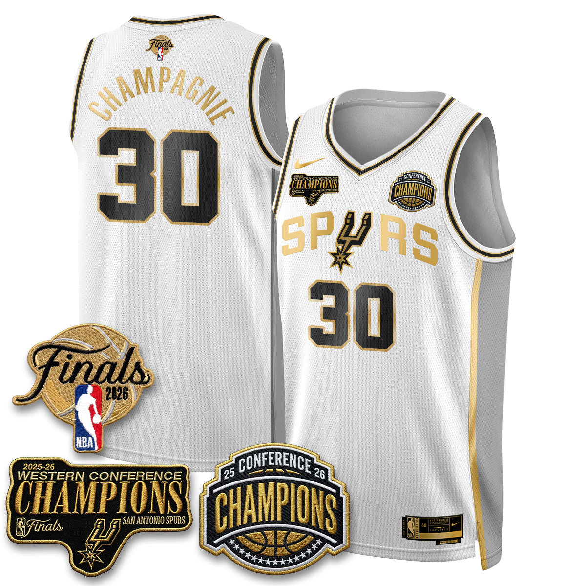 SAS 2026 NBA Western Conference Champions Vapor Special Edition Jersey - Stitched-DTD