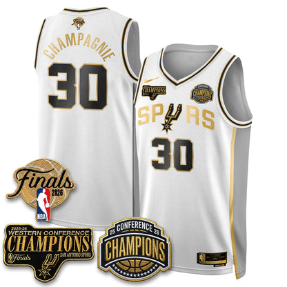 SAS 2026 NBA Western Conference Champions Vapor Special Edition Jersey - Stitched-DTD
