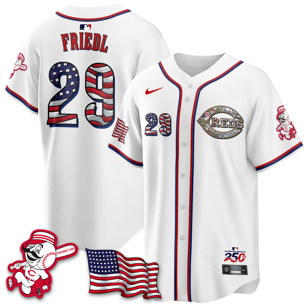 CIN 2026 Independence Day USA Vapor Limited Jersey - Stitched-DTD