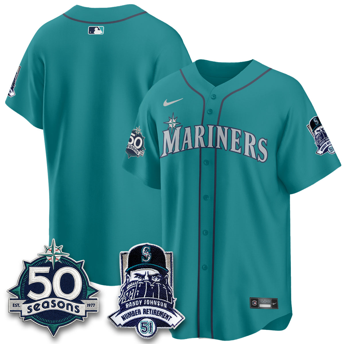 SEA Randy Johnson Vapor Limited Jersey V2- All Stitched-DTD