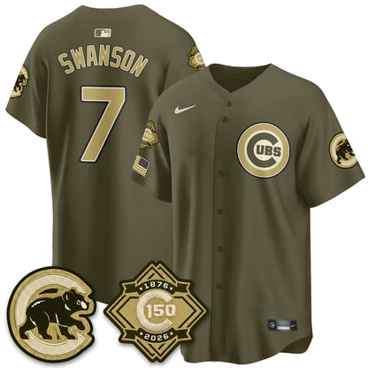 CHC New Era Olive 2026 Armed Forces Day Jersey -All Stitched-DTD