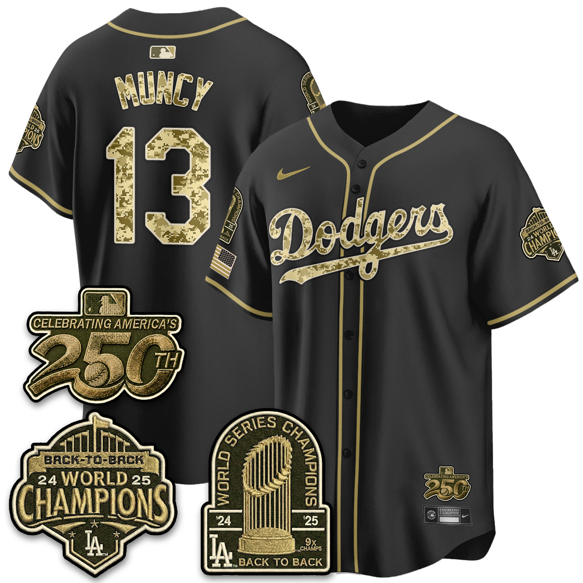 LAD Military Appreciation Game Day Jersey V2 - Stitched-DTD
