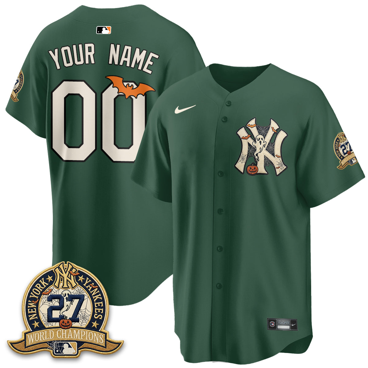 NYY Halloween 2026 Vapor Limited Custom Jersey - Stitched-DTD