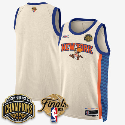 NYK 2026 NBA Eastern Conference Champions x Looney Tunes Vapor Jersey V2- Stitched-DTD