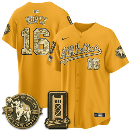 OAK Military Appreciation Game Day Jersey - Stitched-DTD