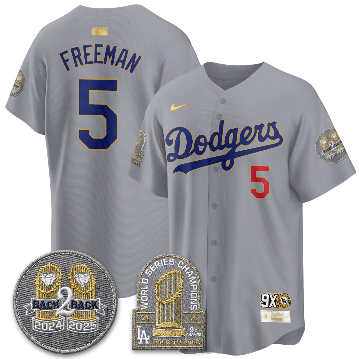 LAD Vapor Limited Jersey - Back to Back Champion - All Stitched-DTD