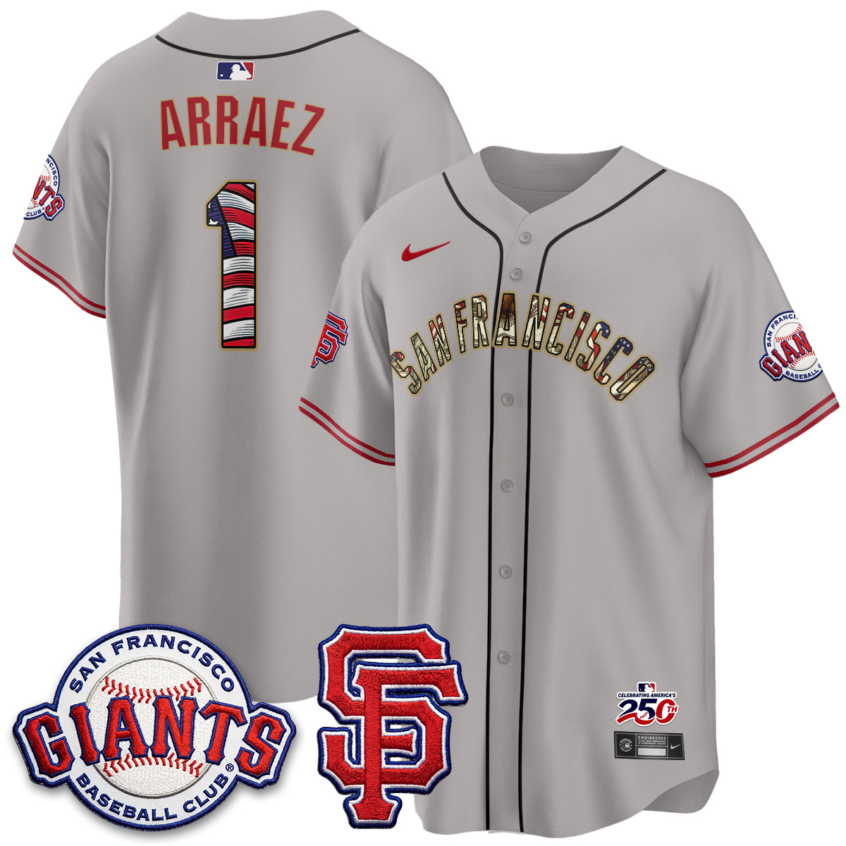 San Francisco Giants2026 Independence Day USA Jersey - All Stitched-DTD