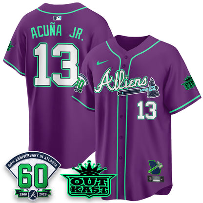 ATL x Atliens Cool Base Galaxy Version Jersey - Stitched-DTD