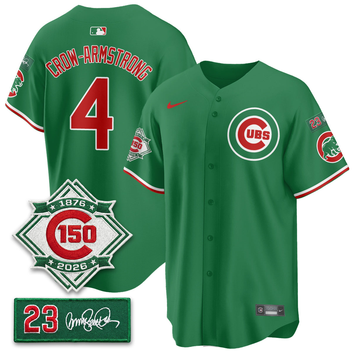 CHC Limited Mexico Jersey - 150th Anniversary + Ryne Sandberg Tribute Patch All Stitched-DTD