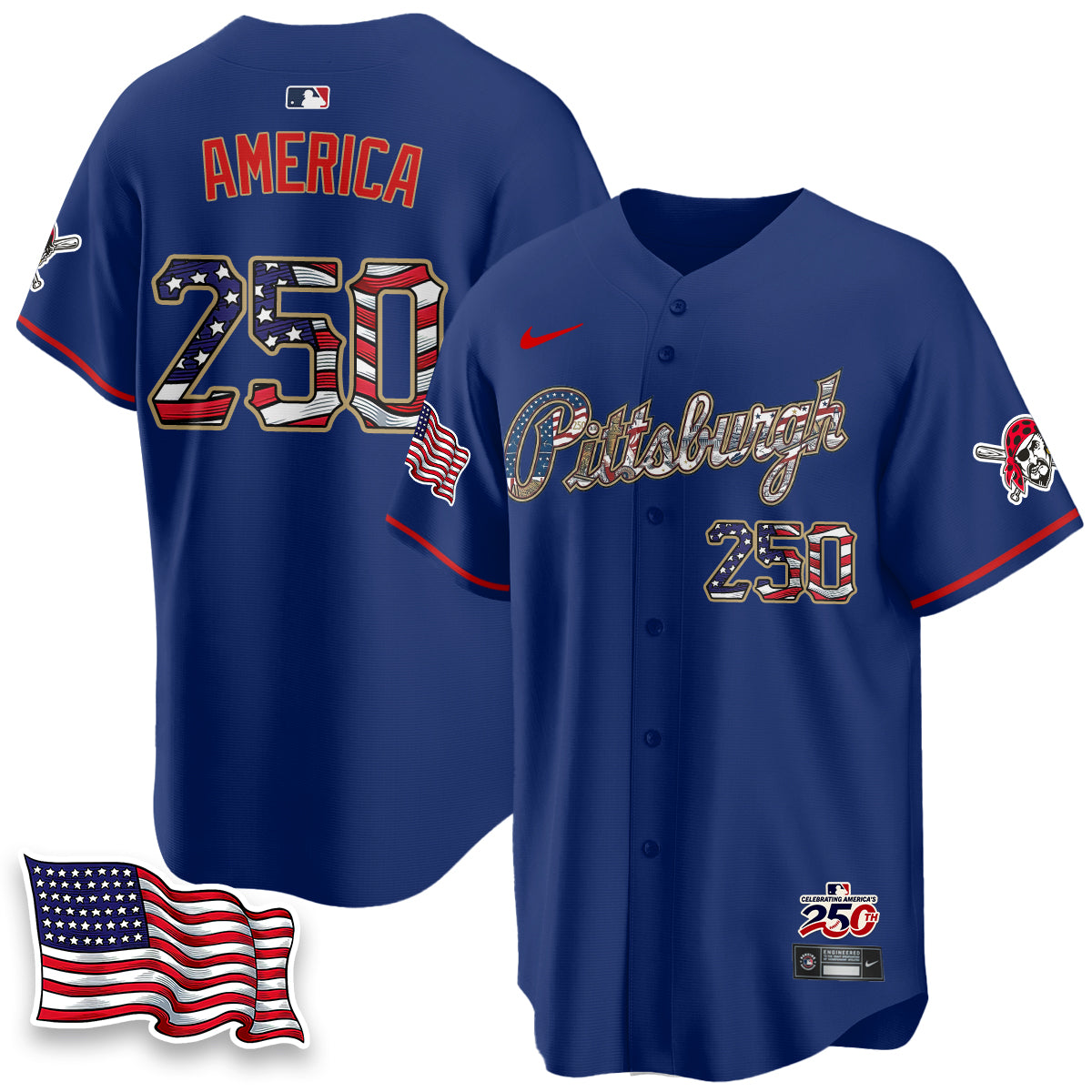 PIT 2026 Independence Day USA Vapor Limited Jersey - Stitched-DTD
