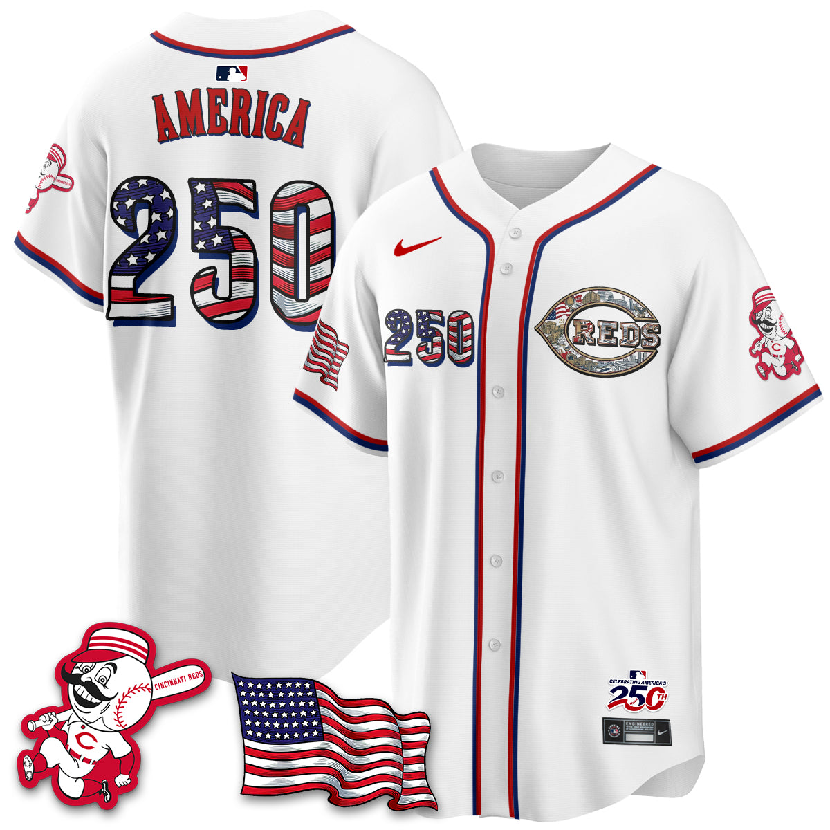 CIN 2026 Independence Day USA Vapor Limited Jersey - Stitched-DTD
